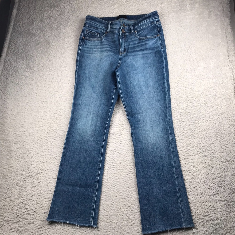 Buckle Black Jeans Womens 30 (33x30) Fit No 75 Tailored Bootcut Washed Blue